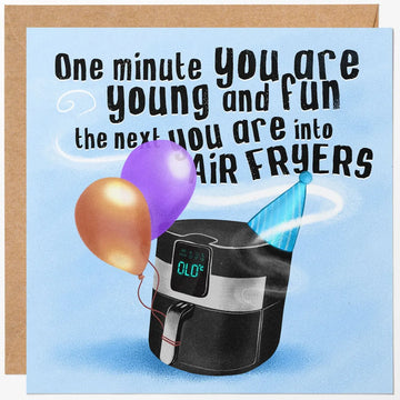 air fryer birthday card funny