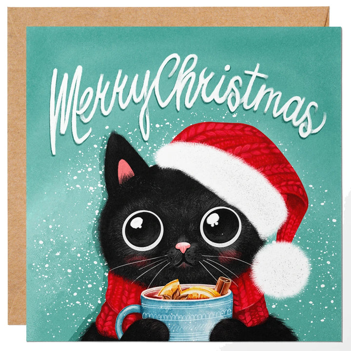 cute cat christmas card