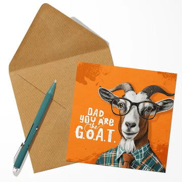 Goat funny Fathers Day Card