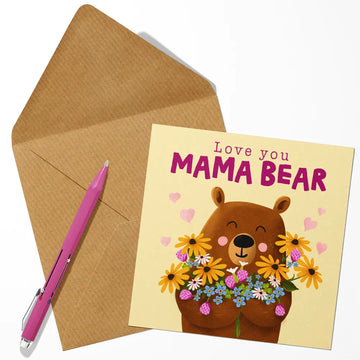 love you mama bear - mothers day card