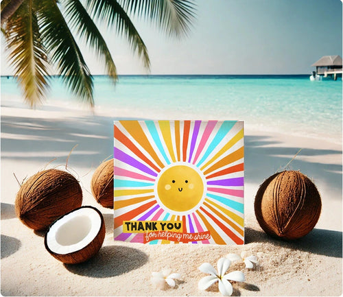 greeting cards thank you for helping me shine