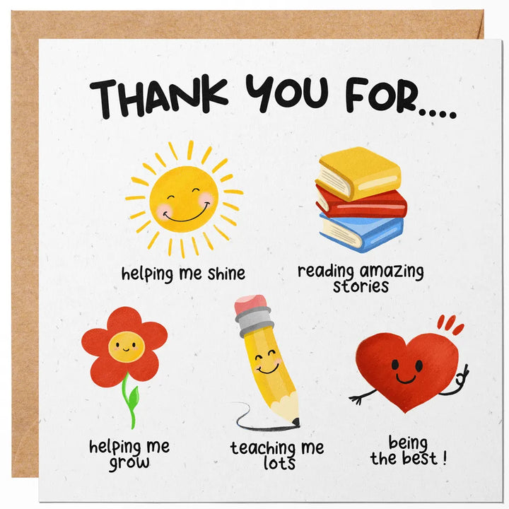 teacher thank you card