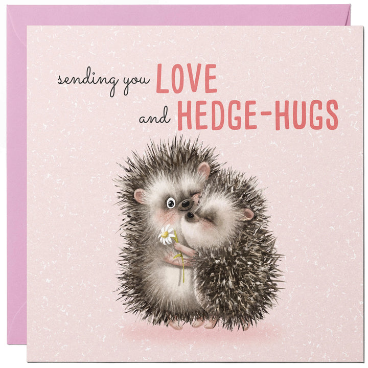 Hedge-Hugs Love Valentines Card