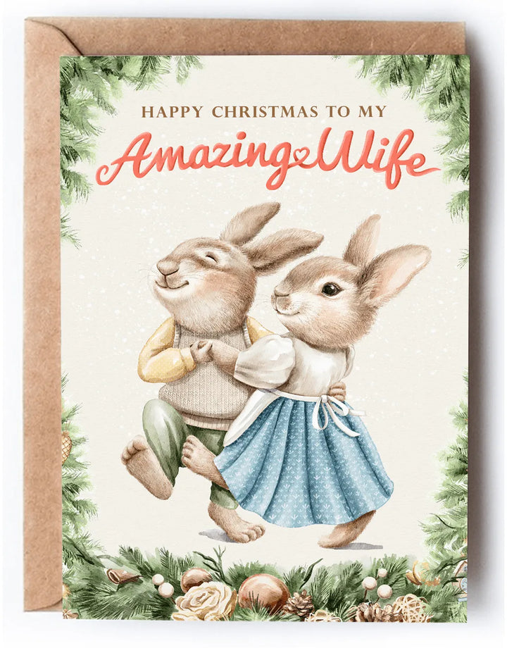 wife christmas card with verse